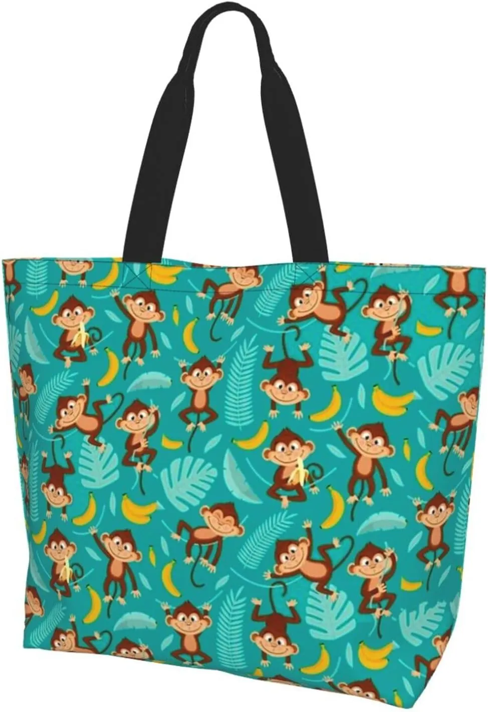 Cute Monkey Grocery Bag Monkey Shoulder Bag Handbag Shopping Cute Grocery Bags Tote Bag Animal Bag