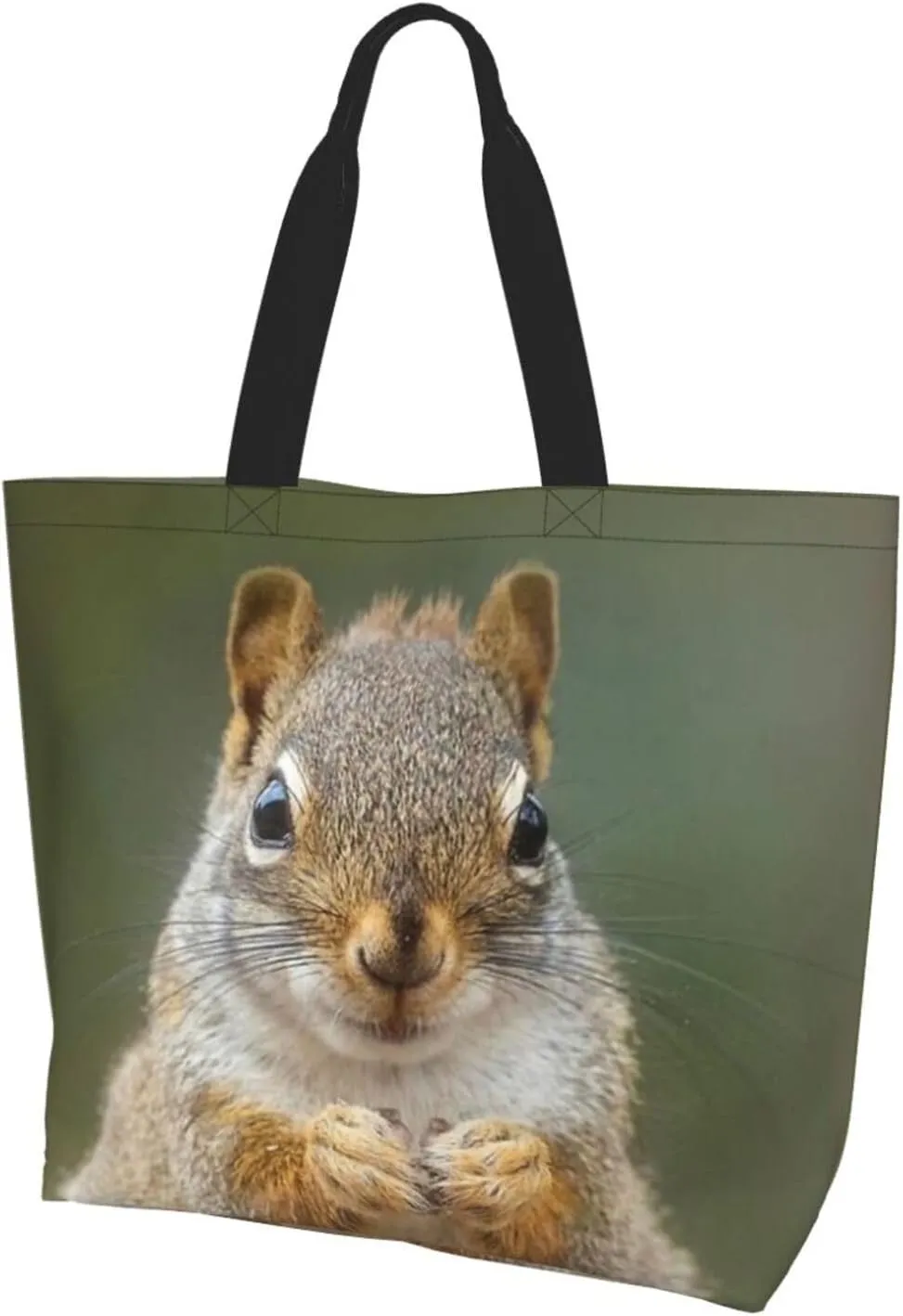 Cute Squirrel Grocery Bag Cute Shoulder Bag Handbag Shopping Squirrel Grocery Bags Tote Bag Canvas Bag