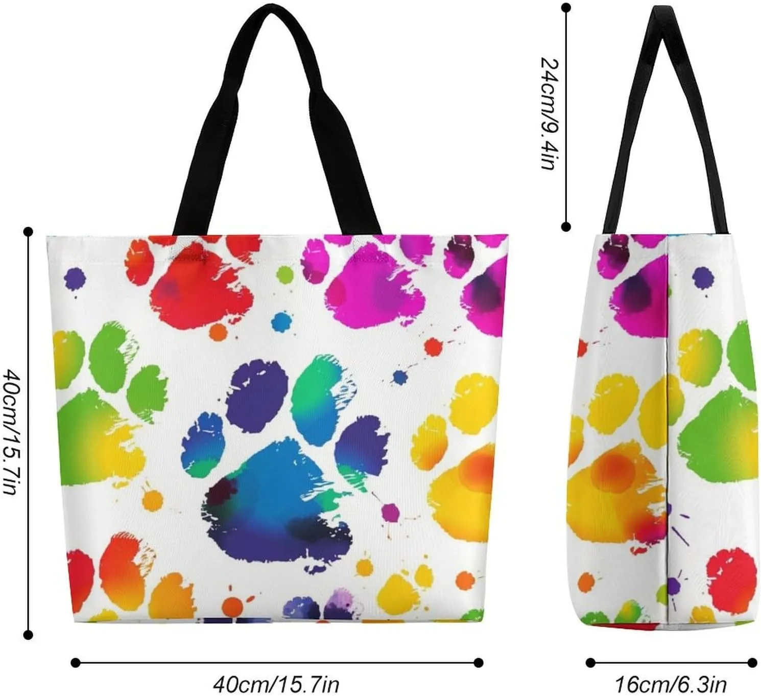 Dachshund Dog Tote Bag for Women Reusable Grocery Shoulder Bags Shopping Bag for Travel, Groceries