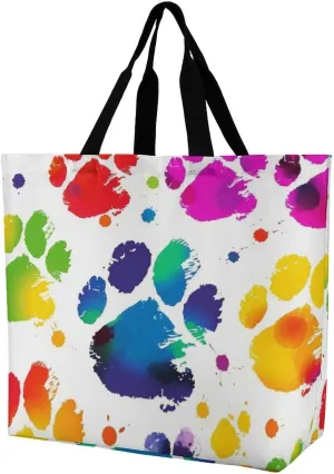 Dachshund Dog Tote Bag for Women Reusable Grocery Shoulder Bags Shopping Bag for Travel, Groceries