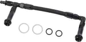 Dasbecan AN6 Dual Feed Carb Braided Nylon Fuel Line Double Pump Compatible With 4150 Based Carburetor