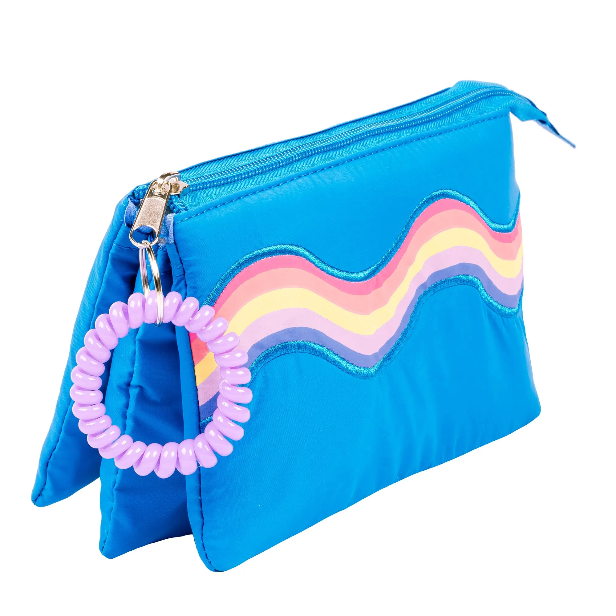 Debo Rainbow Expandable Pouch Turq