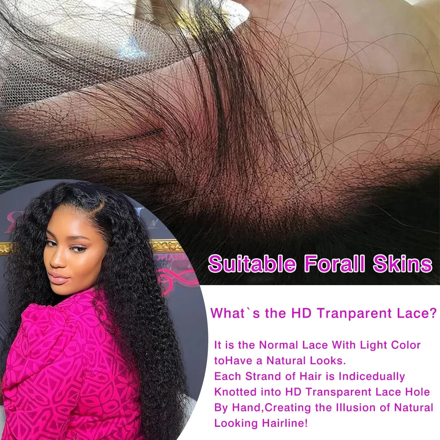 Deep Wave Lace Front Wigs Human Hair 13x6 HD Transparent Lace Front Wigs Human Hair 200% Density Deep Curly Human Hair Wig Pre Plucked Deep Wave Frontal Wigs Natural Color 30 Inch
