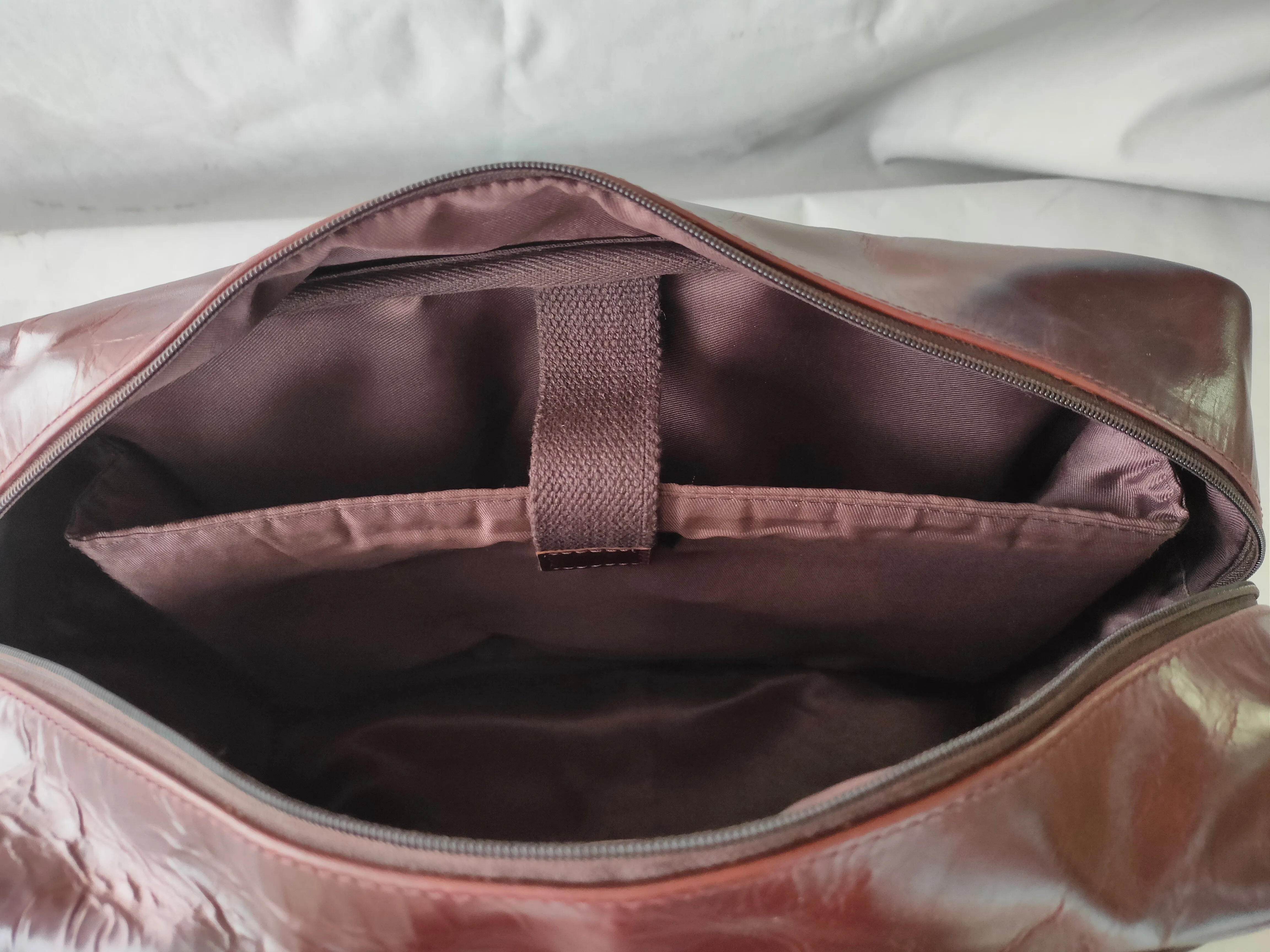 Denver laptop bag burnish dark cognac