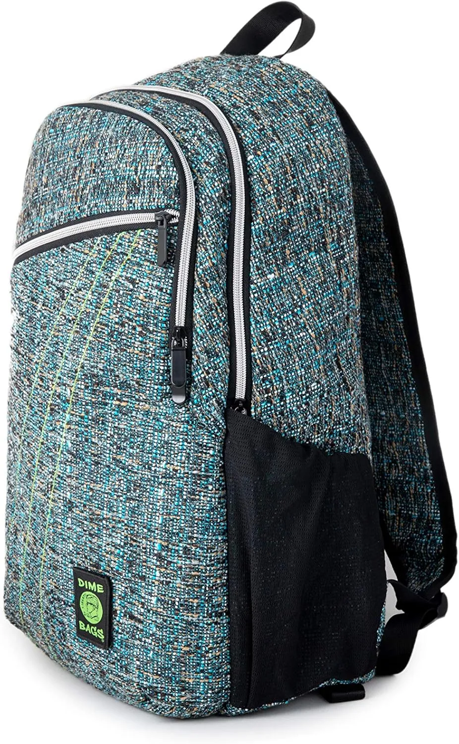 DIME BAGS City Dweller Casual Hemp Backpack with Padded Laptop Compartment and Water Bottle Holder ()