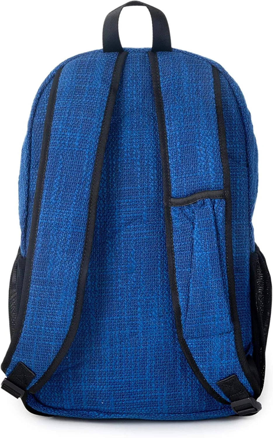 DIME BAGS City Dweller Casual Hemp Backpack with Padded Laptop Compartment and Water Bottle Holder (Midnight)