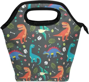 Dinosaur Lunchbox Insulated Lunch Bag Lunch Container Handbag for Women Men Girls Boys Kids Work Office School
