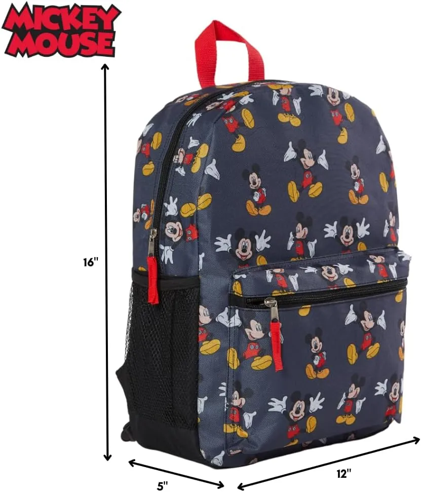Disney Mickey Mouse Backpack for Kids or Adults, 16 inch