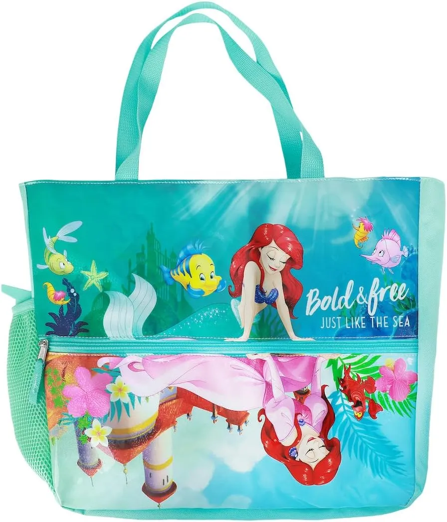 Disney The Little Mermaid 5-Piece Youth Beach Tote Set