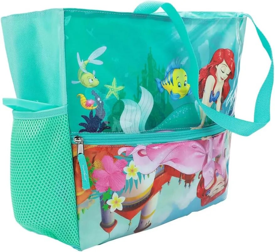 Disney The Little Mermaid 5-Piece Youth Beach Tote Set
