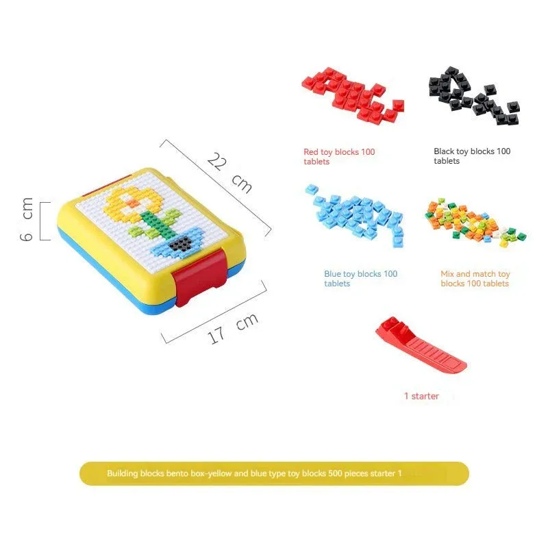 DIY Blocks - 800ml BPA Free Leak-Proof Lunch Box