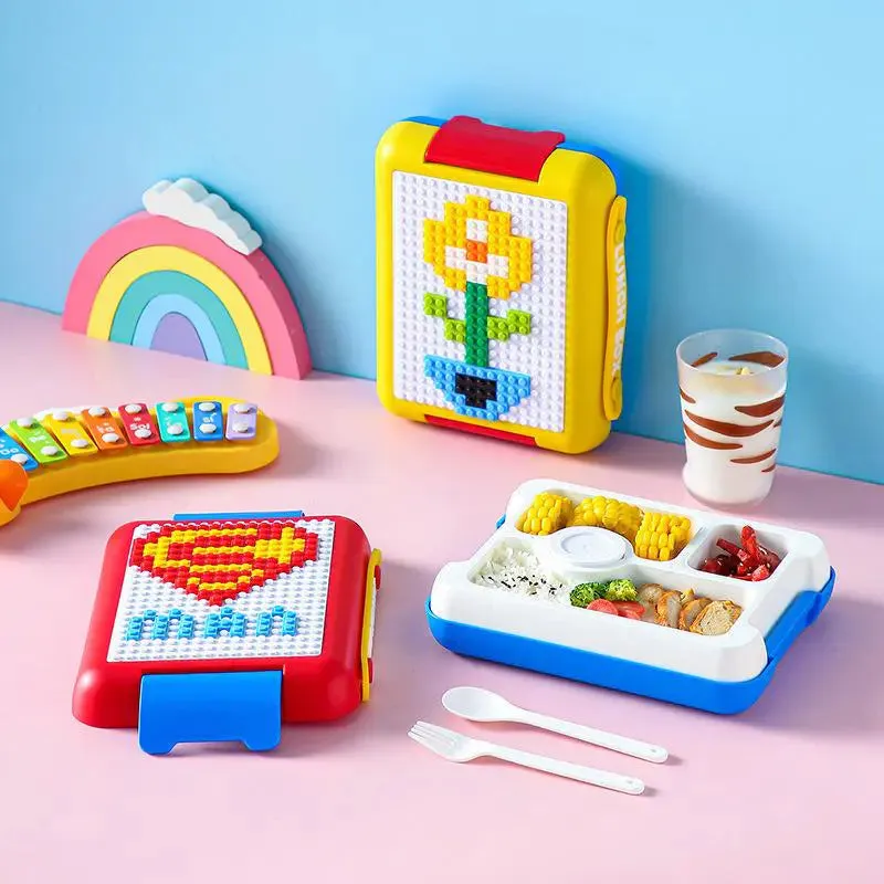 DIY Blocks - 800ml BPA Free Leak-Proof Lunch Box