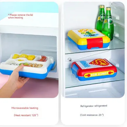 DIY Blocks - 800ml BPA Free Leak-Proof Lunch Box