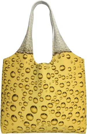 DKJlitter Fashion Canvas Tote Bag, Reusable Grocery Shopping Bag, Large capacity shopping bag Daily Utility Bag