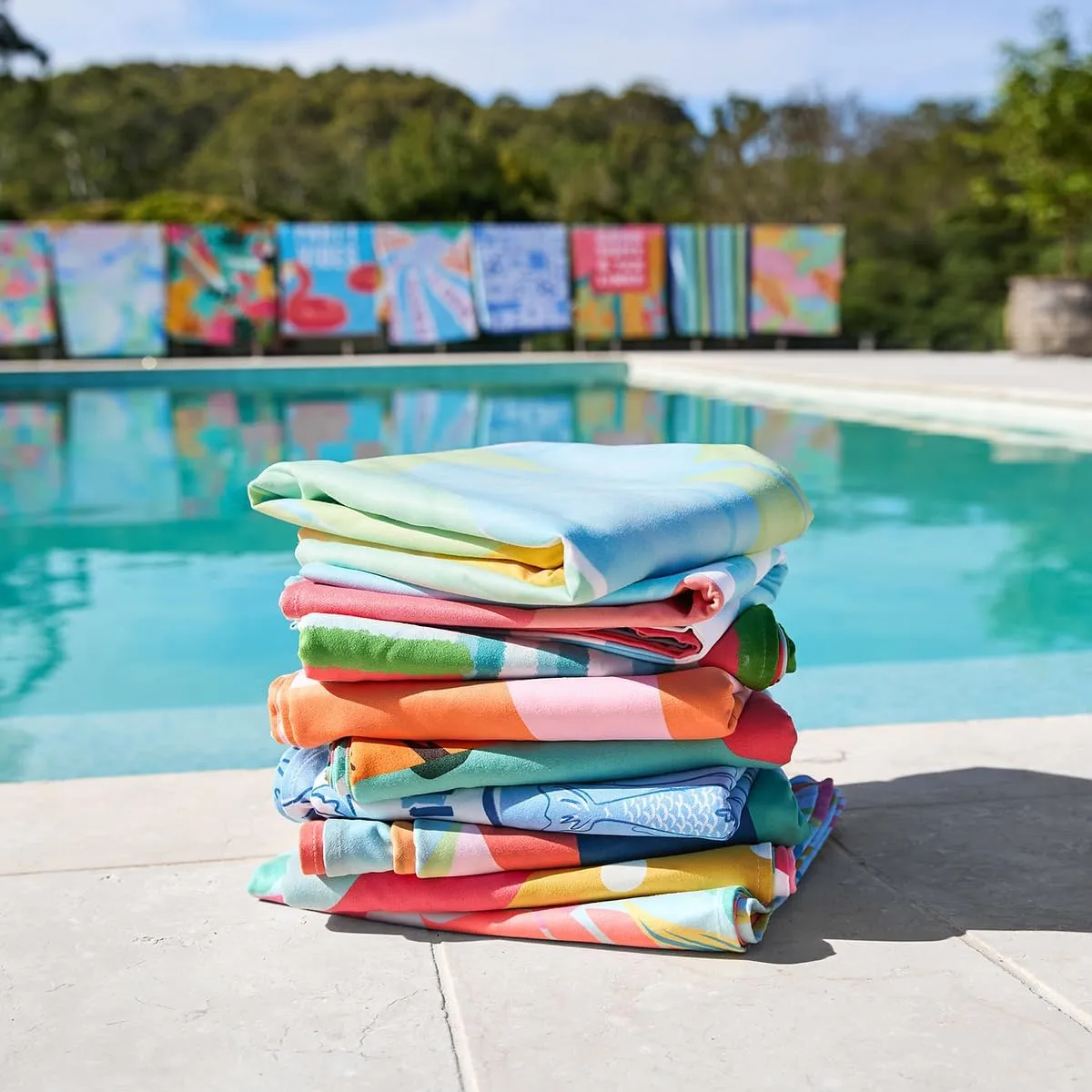 Dock & Bay Beach Towel - Quick Dry, Sand Free - Compact, Lightweight - 100% Recycled - Includes Bag - Sugar Palms - Large (160x90cm, 63x35)