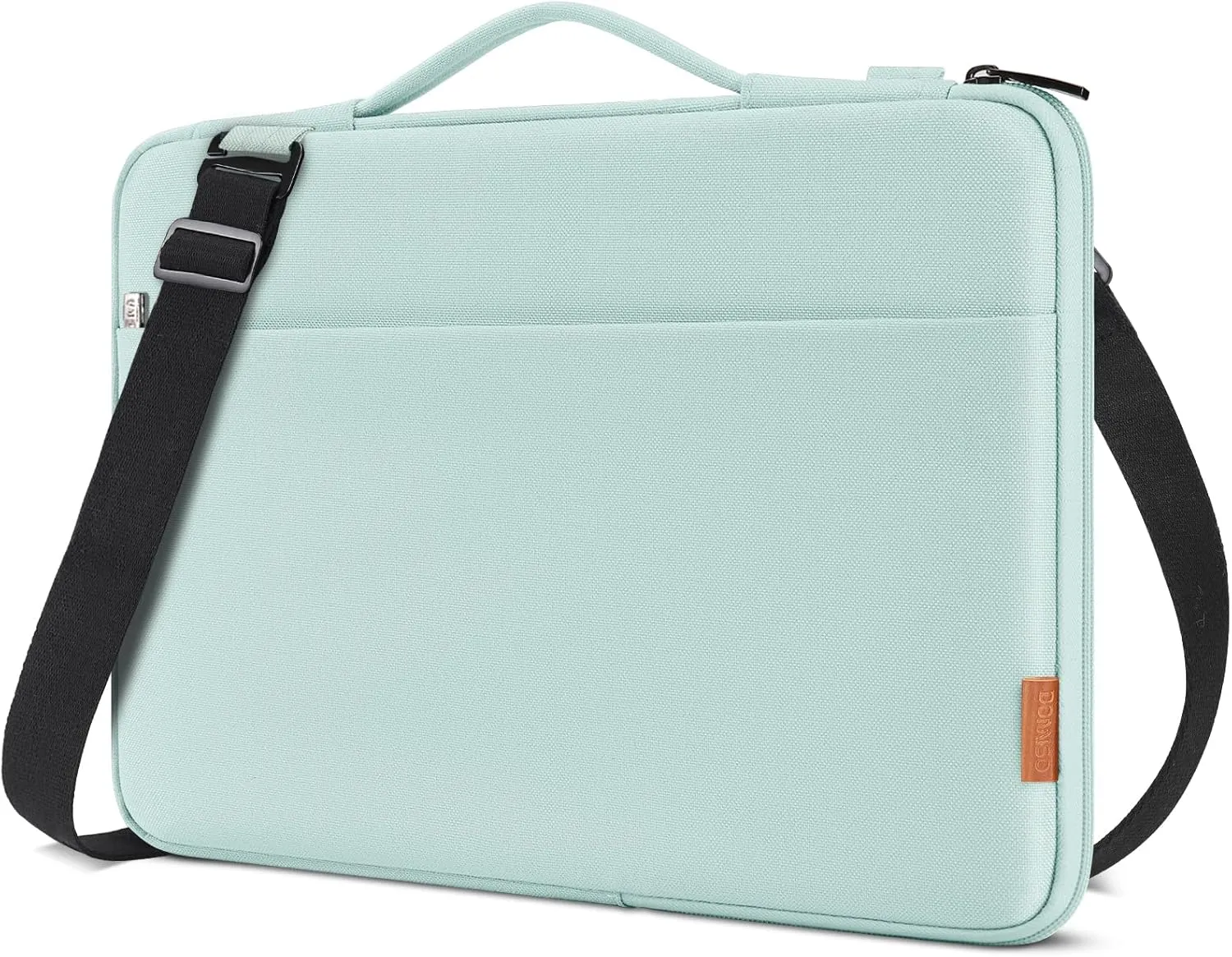 DOMISO 14 Inch Laptop Bag Cover Waterproof Shockproof Notebook Sleeve Case Shoulder Bag Protective Cover for 14" HP Stream 14 Pavilion 14/2017 ThinkPad X1 Yoga 710/14" ThinkPad A475,Mint Green