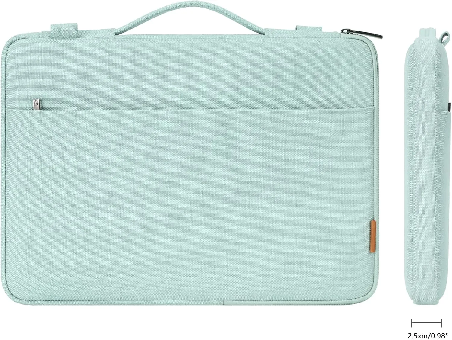 DOMISO 14 Inch Laptop Bag Cover Waterproof Shockproof Notebook Sleeve Case Shoulder Bag Protective Cover for 14" HP Stream 14 Pavilion 14/2017 ThinkPad X1 Yoga 710/14" ThinkPad A475,Mint Green