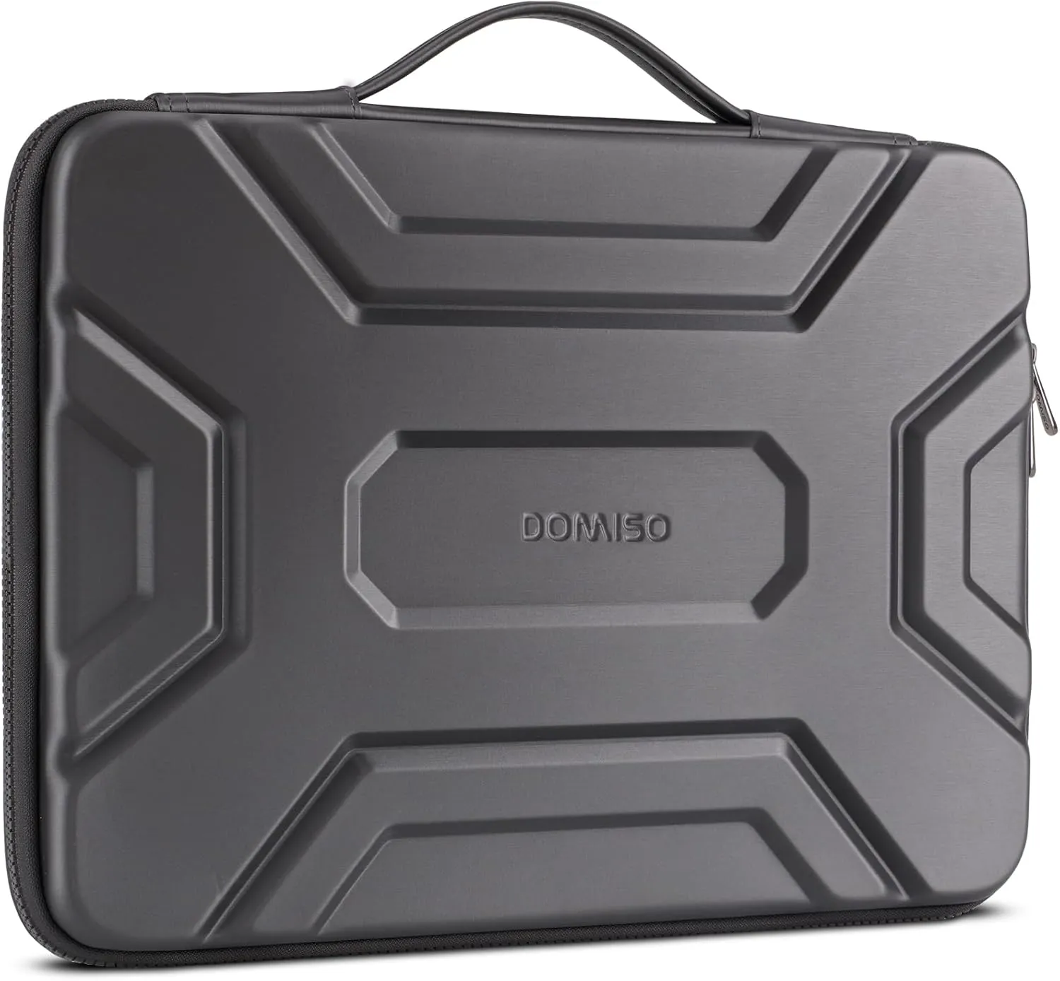 DOMISO 14 inch Laptop Sleeve with Handle Shockproof Computer Bag Waterproof EVA Protective Carrying Case for 14" HP Dell Asus Laptop, Dark Grey