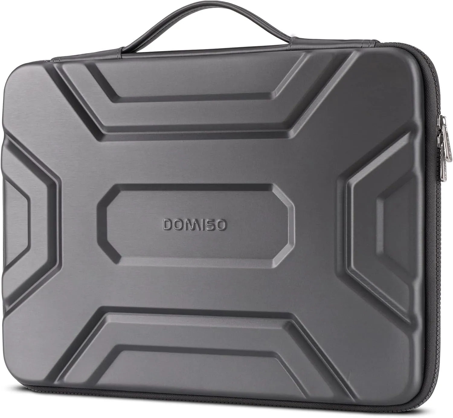 DOMISO 14 inch Laptop Sleeve with Handle Shockproof Computer Bag Waterproof EVA Protective Carrying Case for 14" HP Dell Asus Laptop, Dark Grey