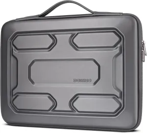 DOMISO 15.6 inch Laptop Sleeve with Handle Shockproof Waterproof EVA Protective Case for 15.6" Yoga 720 IdeaPad 310 320 ThinkPad T570/Legion 5 Gen 6/HP Envy 15/15.6" Notebooks, Dark Grey