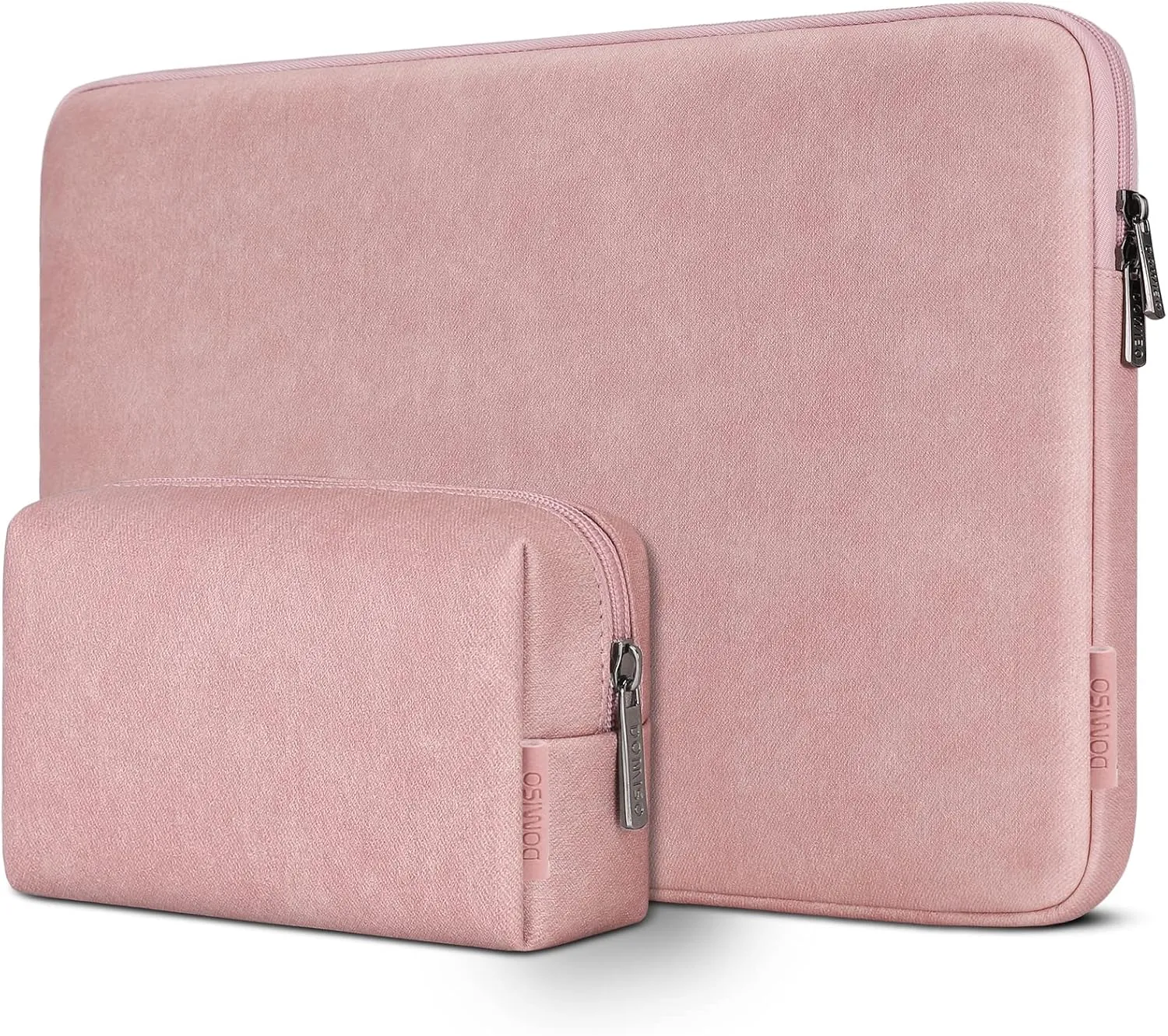 DOMISO 17.3 inch Laptop Sleeve Bag Water-Resistant Shockproof Carrying Case for 17,3" IdeaPad 3 Gen 7/ZBook Fury G8/HP Envy 470 G8 G9/Dell Asus Waterproof Notebook Case,Pink