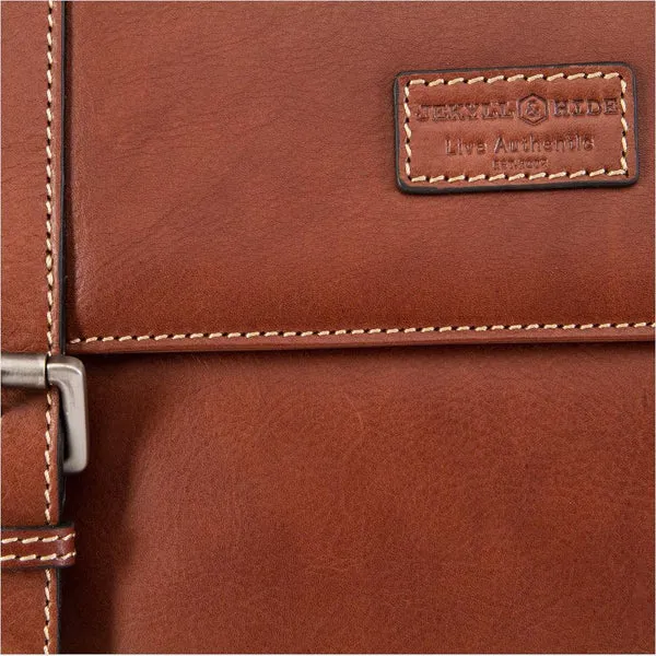 DOUBLE BUCKLE LAPTOP BRIEFCASE