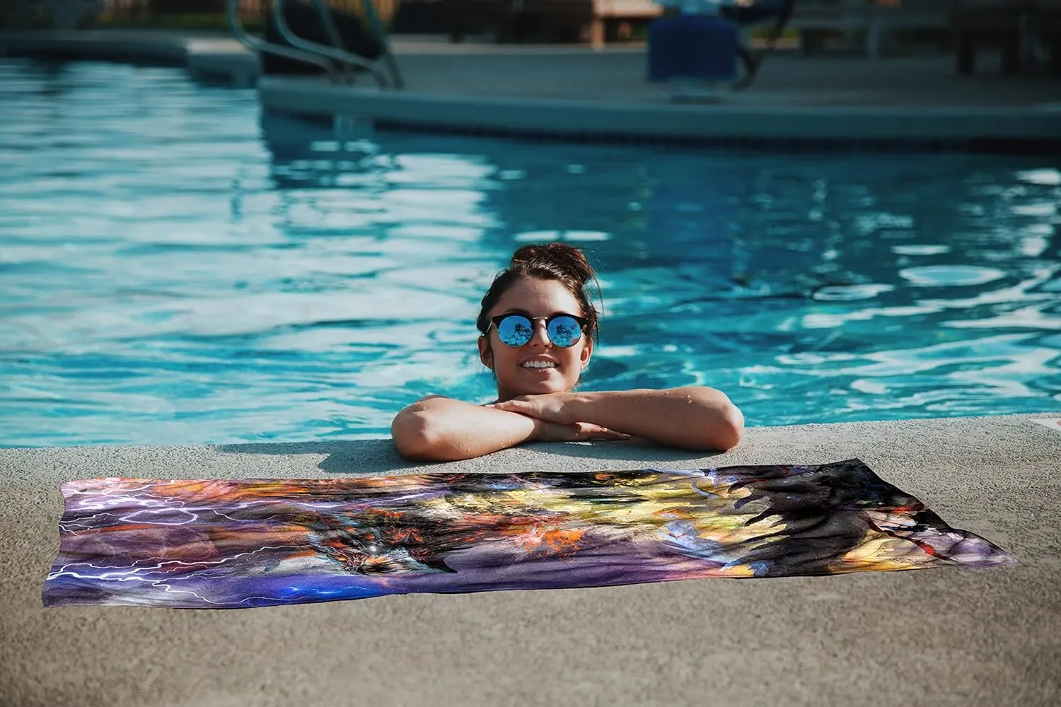 Dragon Beach Towel 30" x 60" Microfiber Sand Free Quick Dry Travel for Adults Teen Children (Dragon Attack)