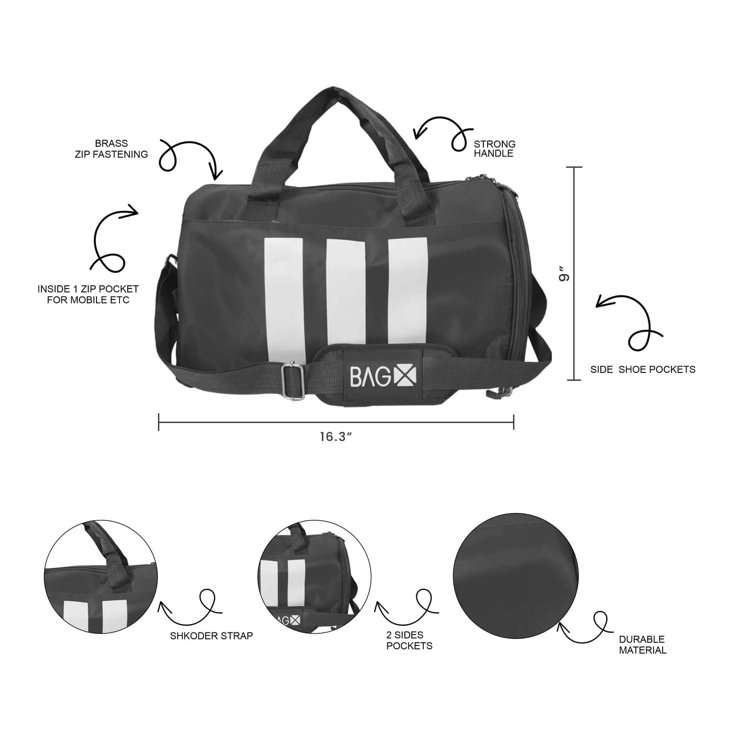 DUFFEL BAG PURPLE - LEFTOVER