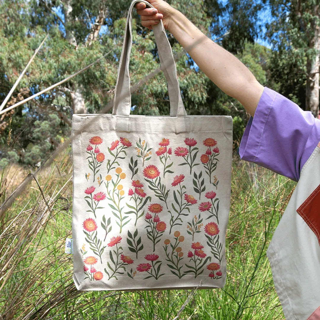 Earth Greetings Organic Tote Bag With Pocket - Everlasting Love