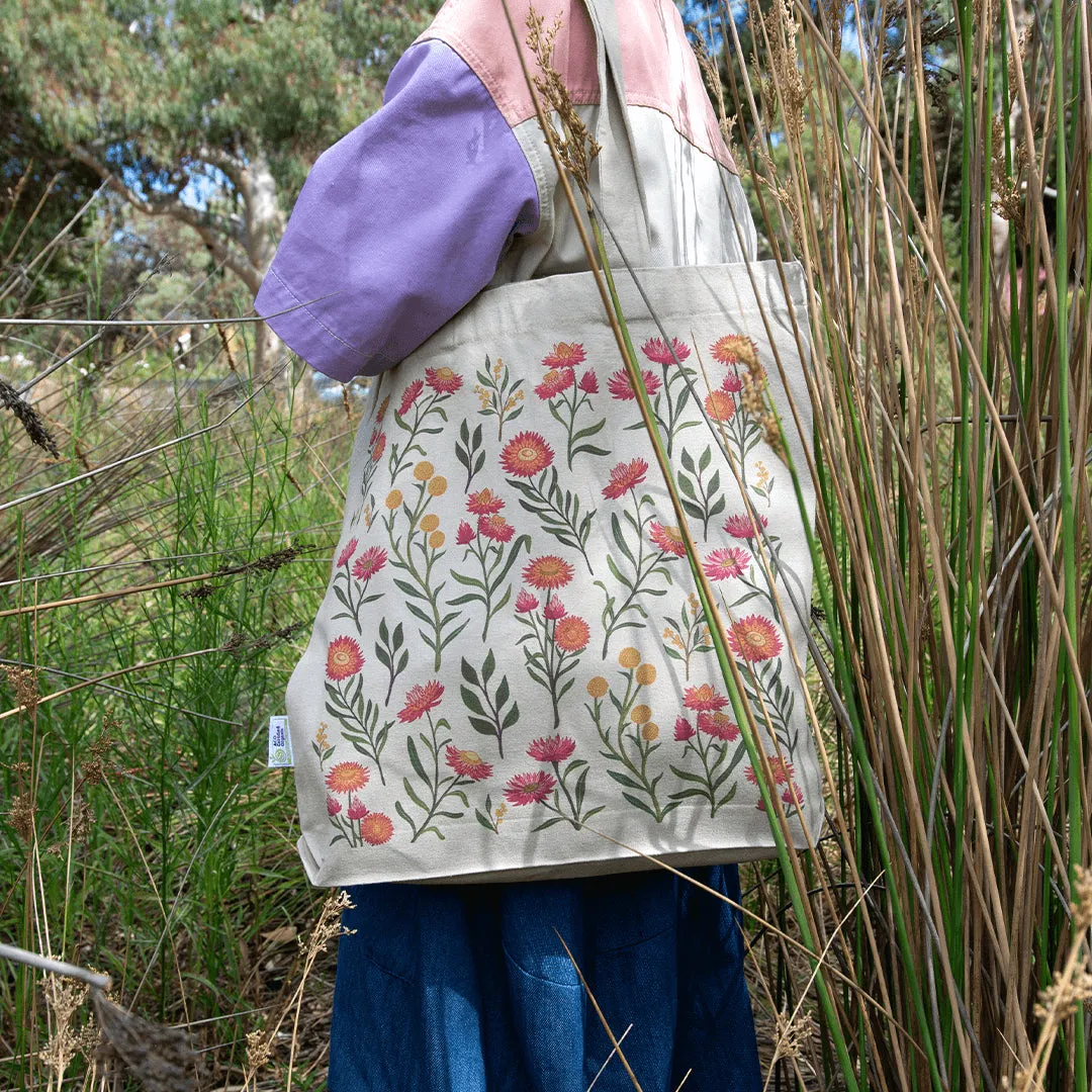 Earth Greetings Organic Tote Bag With Pocket - Everlasting Love