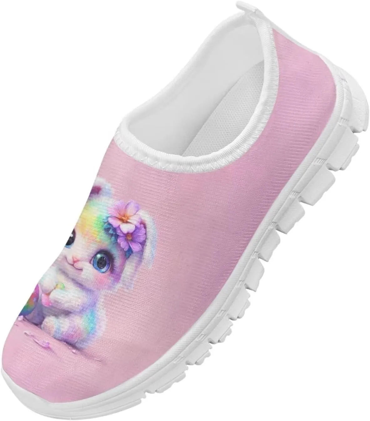 Easter Bunny Shoes for Girls Slip On Sneakers Cute Kids Gym Shoes