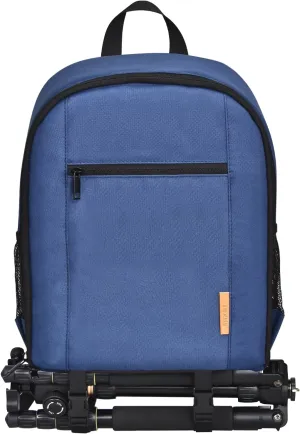 EMART Small Camera Backpack Bag Professional with Waterproof Rain Cover for SLR/DSLR Mirrorless Accessories, Photography Cases for Sony Canon Nikon, Tripod, 13" Laptop-Blue