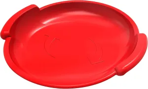 Era 24-inch Spiral Adventurer Sled — 1 Rider Kids' Plastic Saucer for Year-round Fun on Snow and Sand, Red