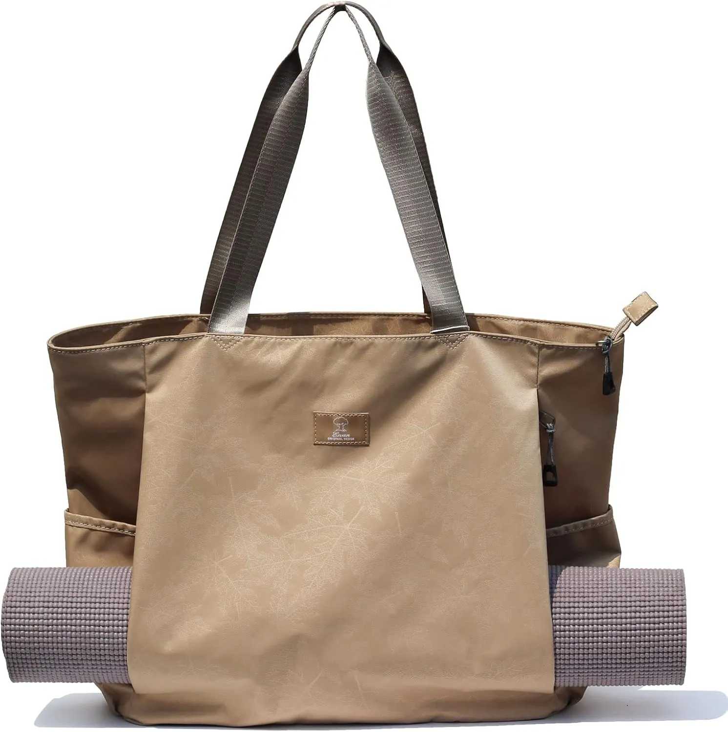 ESVAN Yoga Mat Bag Yoga Tote Carrier Shoulder Bag Carryall Tote for Office,Yoga,Pilates,Travel,Beach and Gym