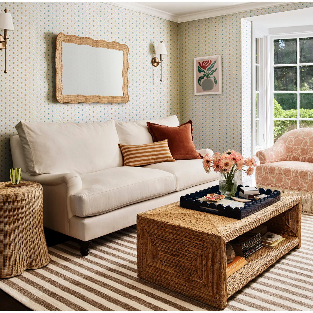 Evana Open Storage Woven Coffee Table Birch Lane™