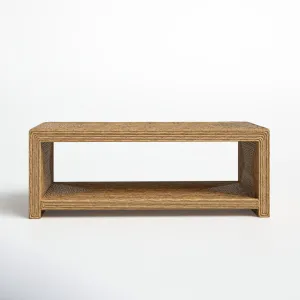 Evana Open Storage Woven Coffee Table Birch Lane™