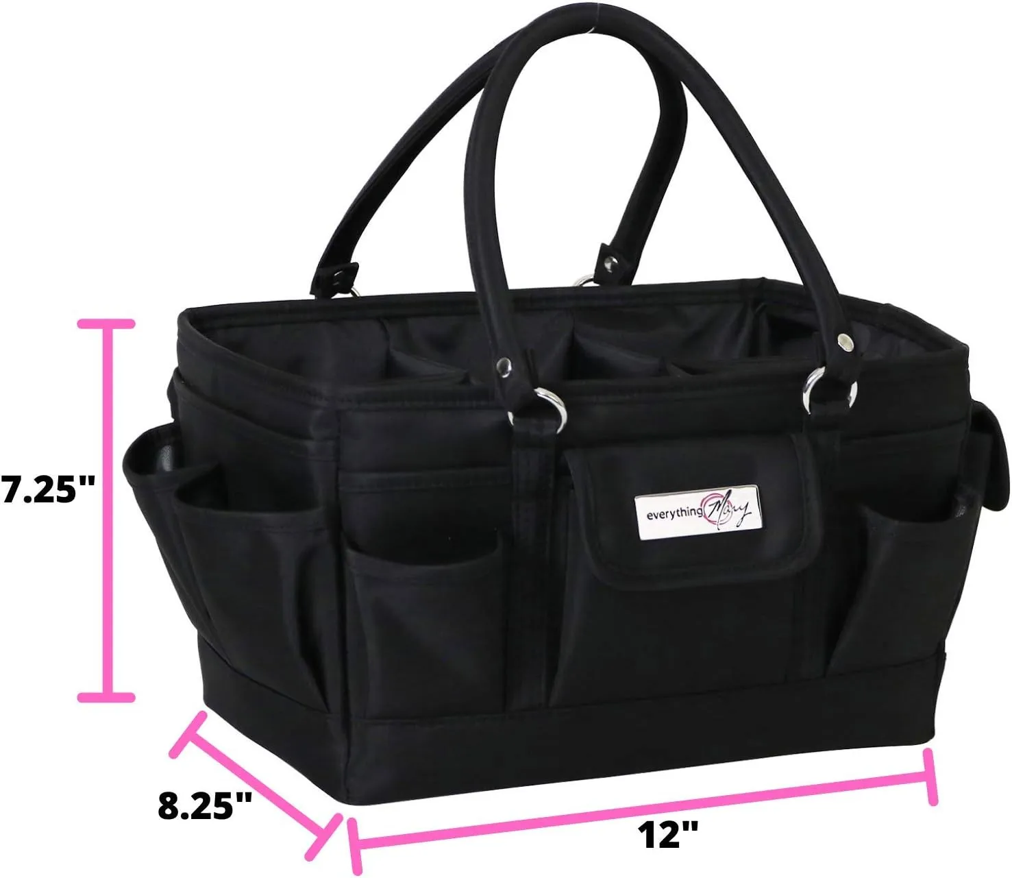 Everything Mary Deluxe Collapsible Store & Tote Organizer with Handles – Multipurpose Storage for Diapers, Snacks, Crafts, Toys, Office Supplies & Everyday Essentials