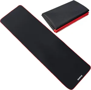 Exercise Mat for AB Roller AB Mat Thin, Long Foldable Gym Mats for Home Gym, Indoor and Out door exercises, Black Picnic Mat for One Person,99'x29'