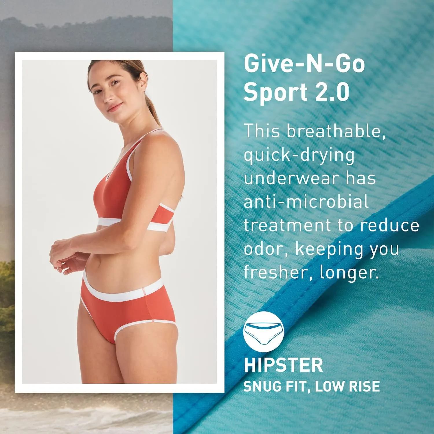 ExOfficio Women's Give-N-Go 2.0 Sport Mesh Bikini Cut Brief