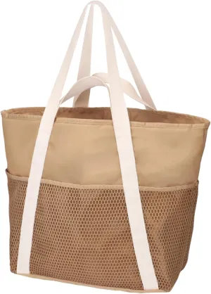 F-color Waterproof Beach Bags for Women - Machine Washable Travel Tote Bag with Zipper Cruise Swim Vacation Essentials