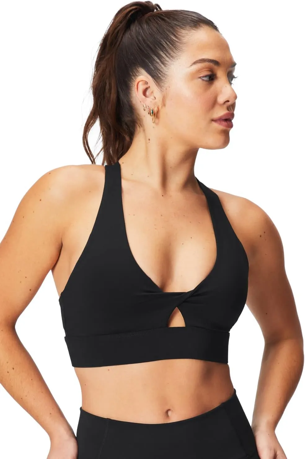 Fabletics Women's Oasis Twist Sports Bra, Workout, Yoga, Athletic, Fitness