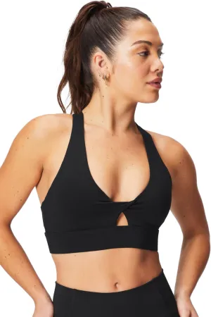 Fabletics Women's Oasis Twist Sports Bra, Workout, Yoga, Athletic, Fitness