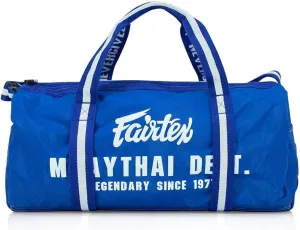 Fairtex BAG9 Retro Style Barrel Bag Thai Boxing Heavy Gym Bag Myay Thai MMA (Blue)