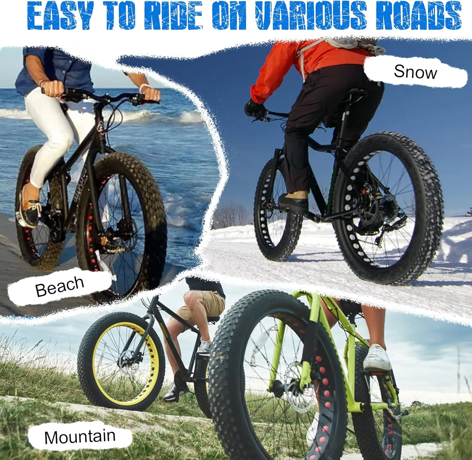 Fat Bike Tire 20"x3" Compatible Replacement Bicycle Tire for Mountain Snow and Beach Bike