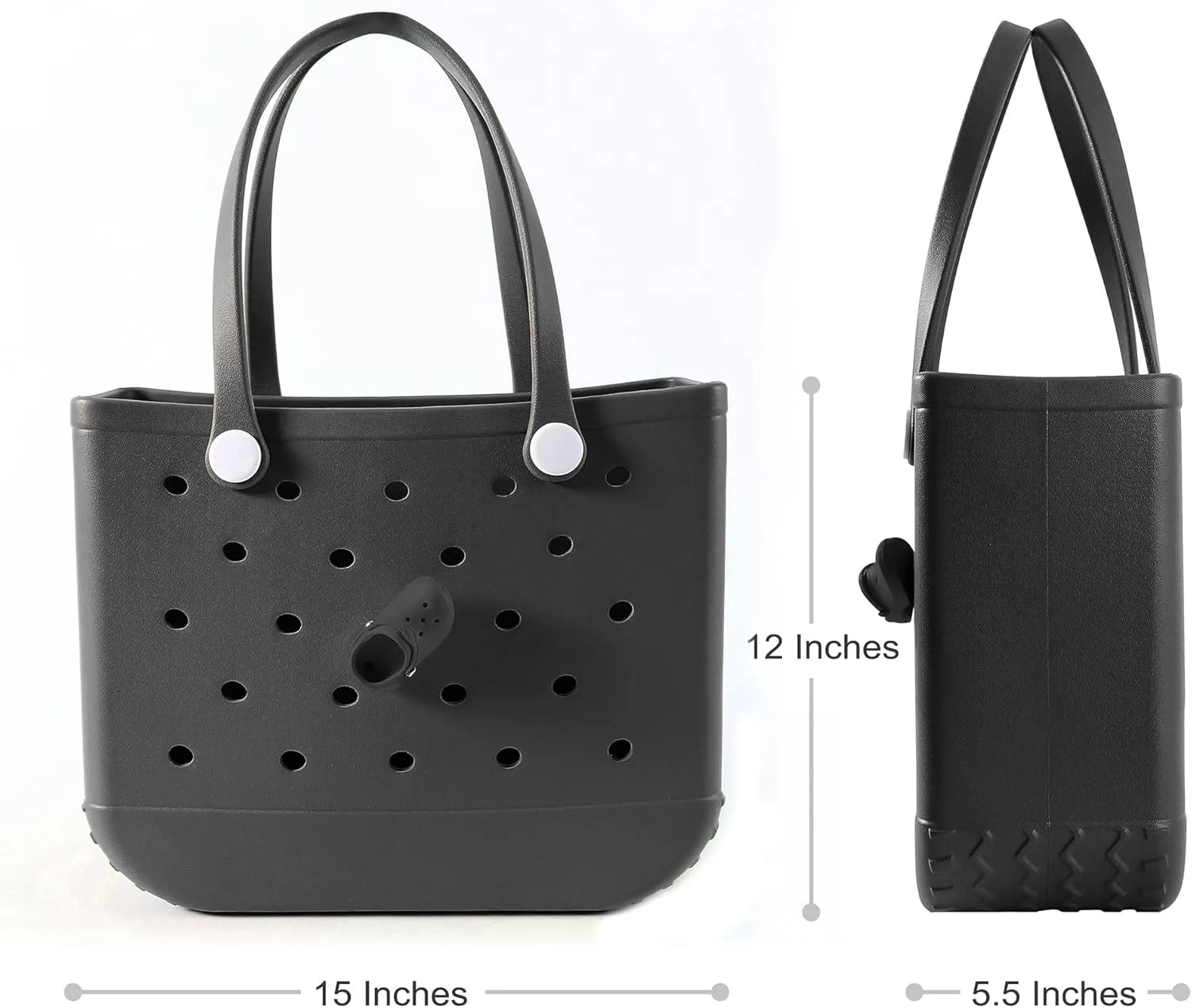 Fazhesici Beach Bag Waterproof Travel Tote Bag Washable Open Tote Bag for Beach Boat Pool Work