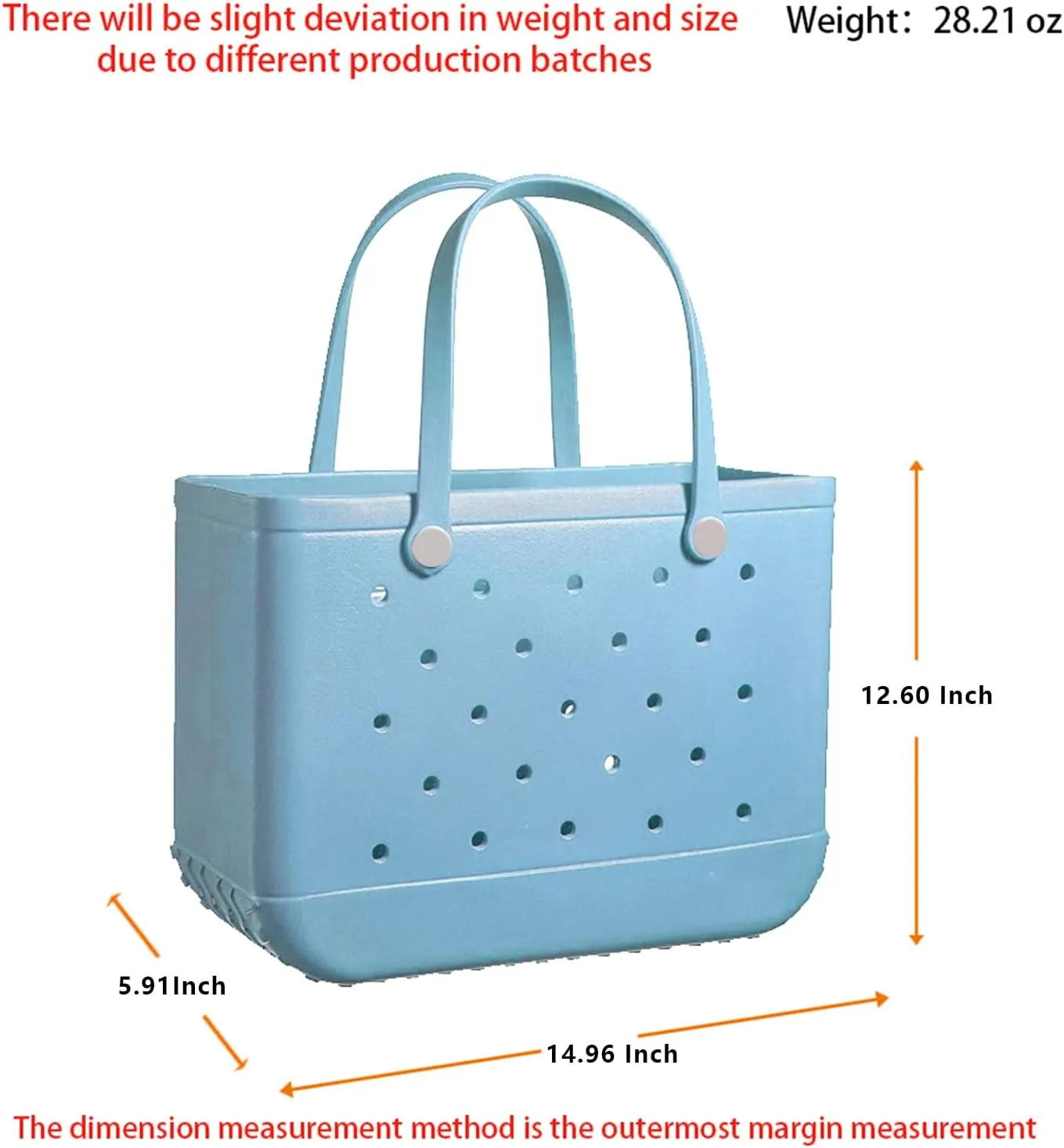 Fazhesici Beach Bag Waterproof Travel Tote Bag Washable Open Tote Bag for Beach Boat Pool Work