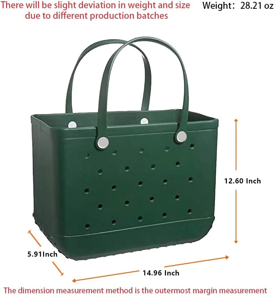 Fazhesici Beach Bag Waterproof Travel Tote Bag Washable Open Tote Bag for Beach Boat Pool Work