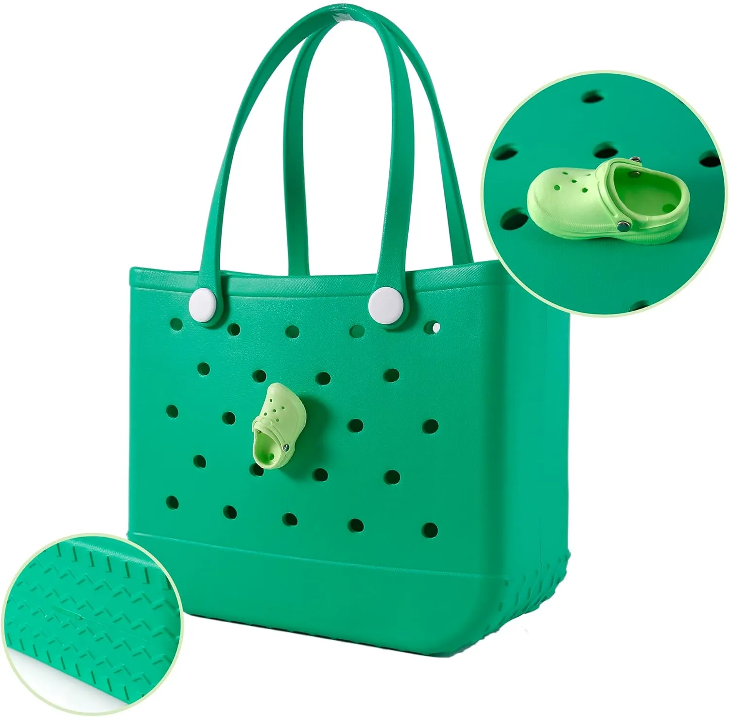 Fazhesici Beach Bag Waterproof Travel Tote Bag Washable Open Tote Bag for Beach Boat Pool Work