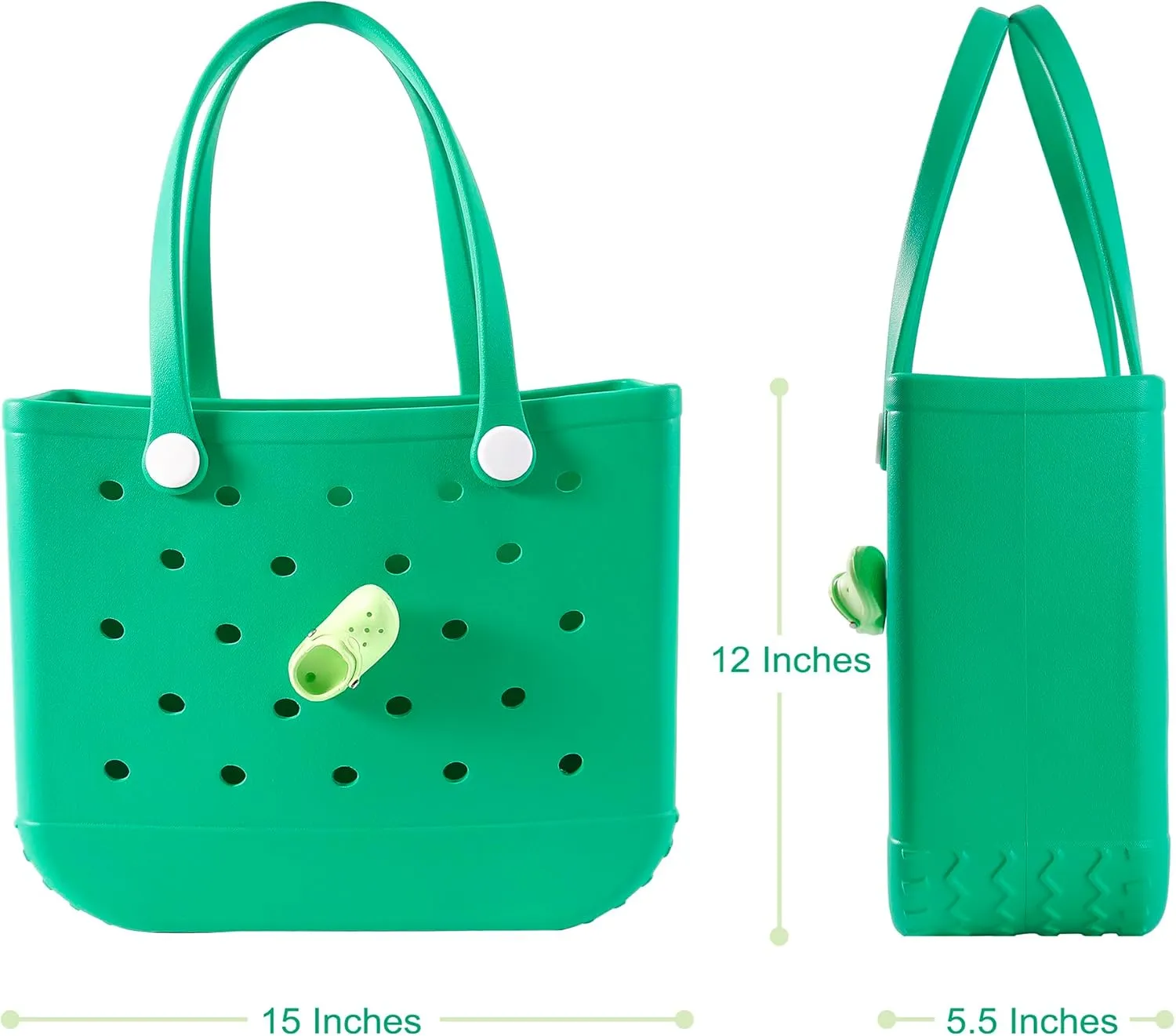 Fazhesici Beach Bag Waterproof Travel Tote Bag Washable Open Tote Bag for Beach Boat Pool Work