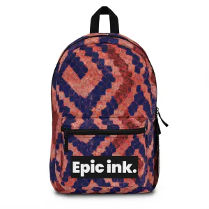 Femina Muséen (pronounced "Fuh-mee-nuh Mew-say-en")-backpack